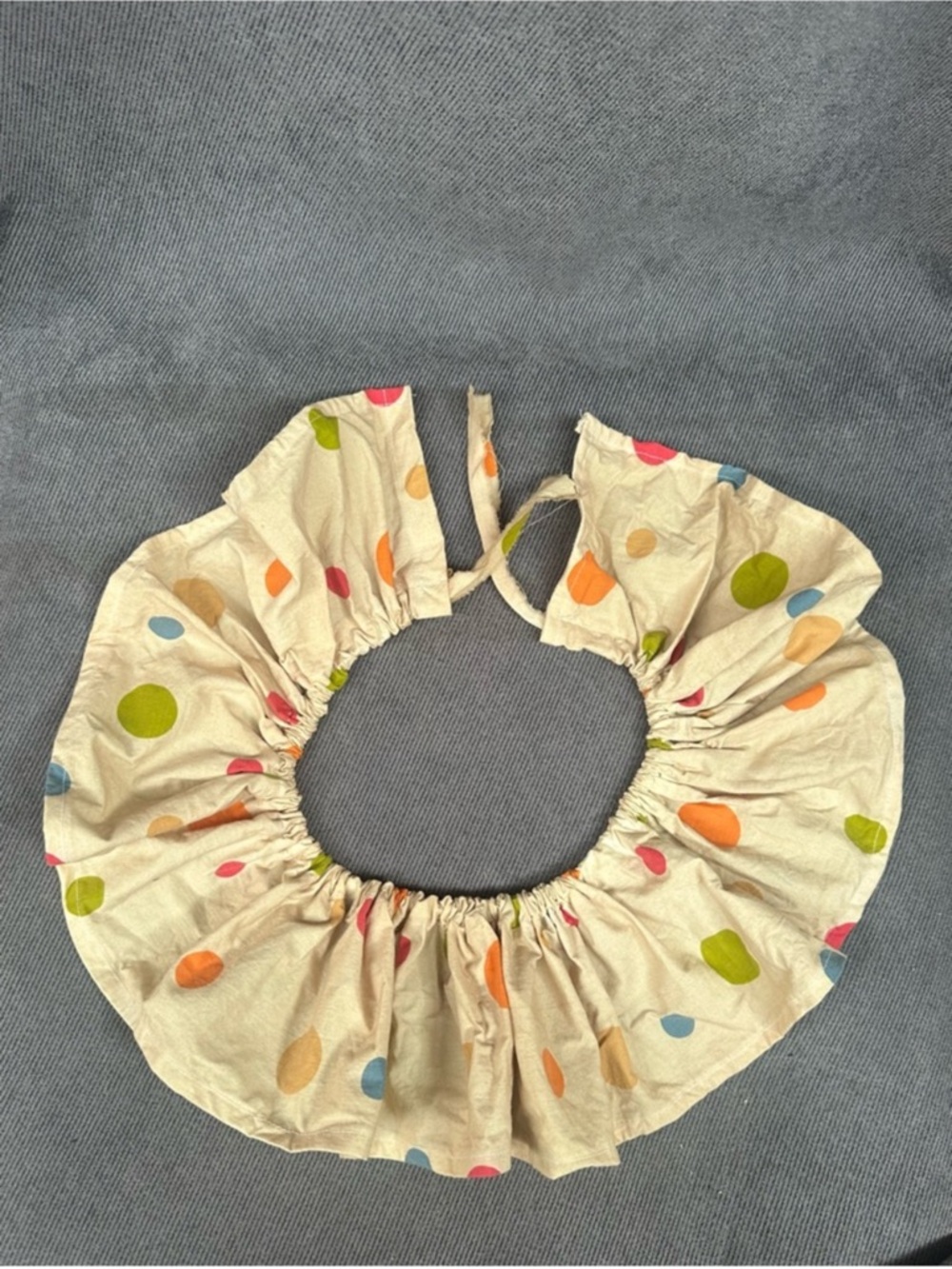 Vintage Polka Dot Clown Collar Pierrot circus ruff